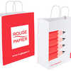 SAC KRAFT ROUGE PAPIER BLANC LISSE 90G/M2 MOTIF ROUGE PAPIER CRAYONS ANSES TORSADÉES 260X120X310MM BOÎTE DE 250 UNITÉS SAC KRAFT ROUGE PAPIER BLANC LISSE 90G/M2 MOTIF ROUGE PAPIER CRAYONS ANSES TORSADÉES 260X120X310MM BOÎTE DE 250 UNITÉS