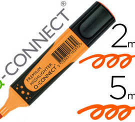 surligneur-q-connect-premium-p-ointe-biseautae-encre-base-eau-corps-couleur-encre-grip-caoutchouc-capuchon-clip-orange