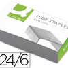 AGRAFE Q-CONNECT MODELE 24/6 G ALVANISAE BOÎTE 1000 UNITAS AGRAFE Q-CONNECT MODELE 24/6 G ALVANISAE BOÎTE 1000 UNITAS