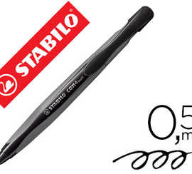 stylo-bille-stabilo-com4ball-r-tractable-rechargeable-noir
