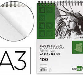 bloc-spirale-liderpapel-esquises-lisse-90g-m2-a3-100f