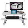 BUREAU STATION ALBA ASSIS/DEBO UT STANDY LARGEUR PLATEAU 90CM COLORIS BLANC