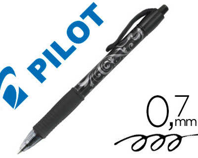 roller-pilot-g2-victoria-ratra-ctable-bille-carbure-de-tungstene-pointe-moyenne-0-7mm-encre-gel-noire