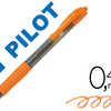 STYLO-BILLE PILOT G2 7 FUN ECRITURE MOYENNE 0.4MM ENCRE GEL RATRACTABLE CORPS TRANSLUCIDE GRIP CAOUTCHOUC ORANGE