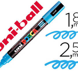 marqueur-posca-pc5m-gouache-en-cre-inodore-toutes-surfaces-pointe-moyenne-conique-couleur-opaque-couvrante-bleu-clair