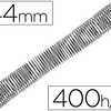 SPIRALE Q-CONNECT MÉTALLIQUE RELIEUR PAS 4:1 400F CALIBRE 1.2MM DIAMÈTRE 44MM COLORIS NOIR BOÎTE 25 UNITÉS SPIRALE Q-CONNECT MÉTALLIQUE RELIEUR PAS 4:1 400F CALIBRE 1.2MM DIAMÈTRE 44MM COLORIS NOIR BOÎTE 25 UNITÉS