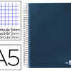 CAHIER SPIRALE LIDERPAPEL SÉRI E PAPER COAT A5 148X210MM 140F 80G/M2 QUADRILLAGE 5MM COIL-LOCK COLORIS BLEU CAHIER SPIRALE LIDERPAPEL SÉRI E PAPER COAT A5 148X210MM 140F 80G/M2 QUADRILLAGE 5MM COIL-LOCK COLORIS BLEU