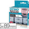 ROULEAU ATIQUETTES DYMO LABEL WRITER 25X89MM 100 ATIQUETTES SUPPORT POLYPROPYLENE BLANC ROULEAU ATIQUETTES DYMO LABEL WRITER 25X89MM 100 ATIQUETTES SUPPORT POLYPROPYLENE BLANC