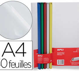 kit-reliure-apli-agipa-polypro-pylene-30f-bord-incurva-10x297mm-sachet-5-baguettes-couleur-5-couvertures-transparentes