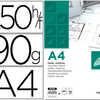PAPIER VAGATAL LIDERPAPEL CALQ UE HAUTE TRANSPARENCE SURFACE RAGULIERE SATINAE 90G/M2 A4 210X297MM PAPIER VAGATAL LIDERPAPEL CALQ UE HAUTE TRANSPARENCE SURFACE RAGULIERE SATINAE 90G/M2 A4 210X297MM