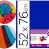 PAPIER DE SOIE LIDERPAPEL 52X7 6CM 18G/M2 UNICOLORE BLEU SACHET 25F PAPIER DE SOIE LIDERPAPEL 52X7 6CM 18G/M2 UNICOLORE BLEU SACHET 25F