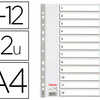 INTERCALAIRE ESSELTE POLYPROPY LENE 12 POSITIONS 225X297MM DOCUMENT A4 BANDE PERFORAE RENFORCAE