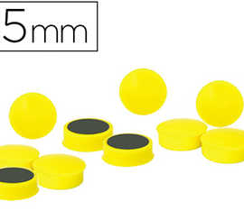 aimant-rond-15mm-coloris-jaune-blister-10-unit-s