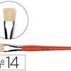 BROSSE PLATE RAPHAOL SOIE DE P ORC N°14 VIROLE FER BLANC NICKELA BROSSE PLATE RAPHAOL SOIE DE P ORC N°14 VIROLE FER BLANC NICKELA