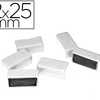 AIMANT 12X25MM COLORIS BLANC BLISTER 6 UNITÉS