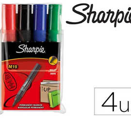 marqueur-sharpie-permanent-m15-pointe-ogive-couleurs-assorties-pochette-4-unit-s