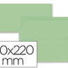 ENVELOPPE GOMMÉE LIDERPAPEL PA PIER OFFSET DL 110X220MM 80G/M2 COLORIS VERT POCHETTE 9U PATTE RABAT DROITE