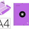 CHEMISE LIDERPAPEL ANTARTIK CARTON REMBORDÉ A4+ 3 RABATS ÉLASTIQUE COLORIS VIOLET CHEMISE LIDERPAPEL ANTARTIK CARTON REMBORDÉ A4+ 3 RABATS ÉLASTIQUE COLORIS VIOLET