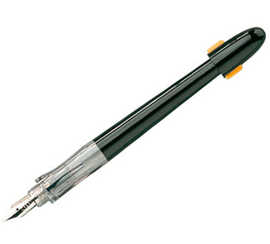 stylo-plume-pilot-plumix-calli-graphie-pointe-moyenne-rechargeable-cartouches-internationales-courtes-corps-noir