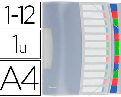 trieur-esselte-vivida-polyprop-ylene-translucide-12-compartiments-3-rabats-bandes-elastiques-index-amovible-atiquette-do