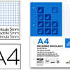 BLOC NOTES LIDERPAPEL FEUILLES MOBILES ENCOLLÉES A4 210X297MM QUADRILLAGE 5MM 100F 70G/M2 4 TROUS 1 BANDE COLORIS BLEU BLOC NOTES LIDERPAPEL FEUILLES MOBILES ENCOLLÉES A4 210X297MM QUADRILLAGE 5MM 100F 70G/M2 4 TROUS 1 BANDE COLORIS BLEU