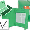 CHEMISE LIDERPAPEL POLYPROPYLE NE DOS FLEXIBLE A4 210X297MM 4/10E 3 RABATS 100F ALASTIQUE TRANSLUCIDE VERT CHEMISE LIDERPAPEL POLYPROPYLE NE DOS FLEXIBLE A4 210X297MM 4/10E 3 RABATS 100F ALASTIQUE TRANSLUCIDE VERT
