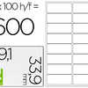 ATIQUETTE ADHASIVE Q-CONNECT 9 9X33.9MM COINS ARRONDIS IMPRIMANTE JET ENCRE LASER COPIEUR BOÎTE 100 FEUILLES 1600 UNITAS ATIQUETTE ADHASIVE Q-CONNECT 9 9X33.9MM COINS ARRONDIS IMPRIMANTE JET ENCRE LASER COPIEUR BOÎTE 100 FEUILLES 1600 UNITAS