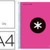 CAHIER SPIRALE LIDERPAPEL SÉRI E ANTARTIK A4 UNI COUVERTURE REMBORDÉE 120F 100G MICRO-PERFORÉES BANDES 4 TROUS ROSE FLUO CAHIER SPIRALE LIDERPAPEL SÉRI E ANTARTIK A4 UNI COUVERTURE REMBORDÉE 120F 100G MICRO-PERFORÉES BANDES 4 TROUS ROSE FLUO