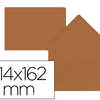 ENVELOPPE GOMMÉE LIDERPAPEL PA PIER OFFSET C6 114X162MM 80G/M2 COLORIS MARRON POCHETTE 15U PATTE RABAT TRIANGULAIRE