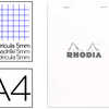BLOC AGRAFA RHODIA WHITE N.16 A4 21X29.7CM COUVERTURE CARTE ENDUITE 80F 80G 5X5MM MICROPERFORA BLANC BLOC AGRAFA RHODIA WHITE N.16 A4 21X29.7CM COUVERTURE CARTE ENDUITE 80F 80G 5X5MM MICROPERFORA BLANC