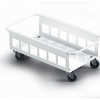 TROLLEY RUBBERMAID POUR COLLEC TEUR MATAL LAQUA BLANC 4 ROULETTES ROTATIVES TROLLEY RUBBERMAID POUR COLLEC TEUR MATAL LAQUA BLANC 4 ROULETTES ROTATIVES