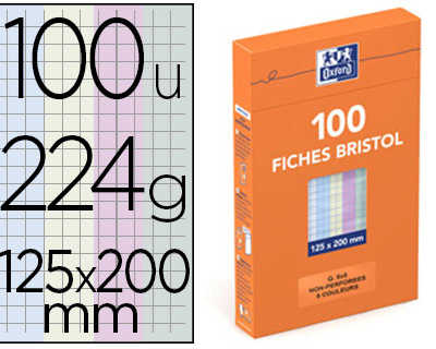 fiche-bristol-oxford-224g-125x-200mm-non-perforae-quadrillage-5x5mm-coloris-assortis-bo-te-chevalet-100-unitas