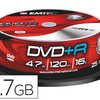 DVD+R EMTEC RÉINSCRIPTIBLE 4.7GB VITESSE 16X TOUR 25 UNITÉS DVD+R EMTEC RÉINSCRIPTIBLE 4.7GB VITESSE 16X TOUR 25 UNITÉS