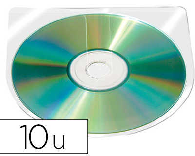 pochette-q-connect-cd-dvd-polypropyl-ne-transparent-auto-adh-sive-sans-rabat-sachet-10-unit-s