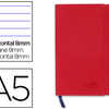 CARNET LIDERPAPEL COUVERTURE SIMILI CUIR ENCOLLÉE A5 14,8X21CM 70G 240 PAGES LIGNÉ FERMETURE ÉLASTIQUE COLORIS ROUGE CARNET LIDERPAPEL COUVERTURE SIMILI CUIR ENCOLLÉE A5 14,8X21CM 70G 240 PAGES LIGNÉ FERMETURE ÉLASTIQUE COLORIS ROUGE