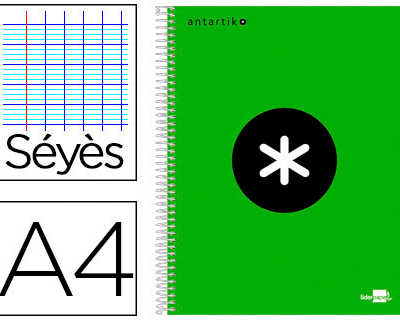 cahier-spirale-liderpapel-anta-rtik-a4-240p-100g-couverture-rembordae-sayes-microperfora-5-bandes-4-trous-coloris-vert