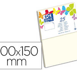 carte-oxford-valin-100x150mm-2-40g-coloris-vanille-atui-25-unitas
