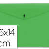 POCHETTE ENVELOPPE LIDERPAPEL POLYPROPYLENE 180 MICRONS 260X140MM 50F FERMETURE BOUTON RASISTANT TRANSPARENT VERT POCHETTE ENVELOPPE LIDERPAPEL POLYPROPYLENE 180 MICRONS 260X140MM 50F FERMETURE BOUTON RASISTANT TRANSPARENT VERT
