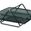 CORBEILLE COURRIER Q-CONNECT M ÉTALLIQUE PERFORÉE AMOVIBLE 300X185X350MM COLORIS NOIR SET 2U CORBEILLE COURRIER Q-CONNECT M ÉTALLIQUE PERFORÉE AMOVIBLE 300X185X350MM COLORIS NOIR SET 2U