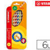 CRAYON COULEUR STABILO DROITIER CORPS TRIANGULAIRE MINE LARGE ROBUSTE 4.5MM ÉTUI 6 UNITÉS TAILLE-CRAYON OFFERT CRAYON COULEUR STABILO DROITIER CORPS TRIANGULAIRE MINE LARGE ROBUSTE 4.5MM ÉTUI 6 UNITÉS TAILLE-CRAYON OFFERT