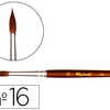 PINCEAU RAPHAOL PETIT GRIS PUR N°16 MANCHE COURT LAQUA MARRON VIROLE ALUMINIUM ANODISA PINCEAU RAPHAOL PETIT GRIS PUR N°16 MANCHE COURT LAQUA MARRON VIROLE ALUMINIUM ANODISA