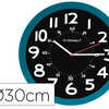HORLOGE Q-CONNECT MURALE PLAST IQUE DESIGN MODERNE COULEUR VIVE 1 PILE AA NON FOURNIE DIAMETRE 30CM BLEU HORLOGE Q-CONNECT MURALE PLAST IQUE DESIGN MODERNE COULEUR VIVE 1 PILE AA NON FOURNIE DIAMETRE 30CM BLEU