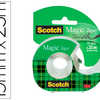 DAVIDOIR SCOTCH MAGIC TRANSPAR ENT RECHARGEABLE + 1 RUBAN ADHASIF 19MMX25M