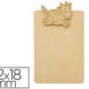 PORTE BLOC-NOTES EN BOIS À DÉCORER PINCE MOTIF VACHE 12X18CM PORTE BLOC-NOTES EN BOIS À DÉCORER PINCE MOTIF VACHE 12X18CM
