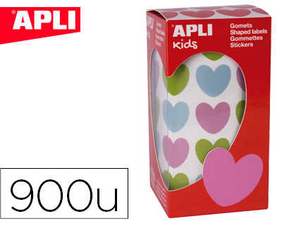 gommette-apli-kids-motif-coeur-20x18mm-multicolore-rouleau-30-feuilles-bo-te-900-unit-s
