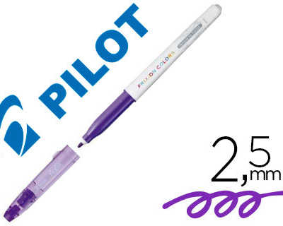 stylo-feutre-pilot-frixion-col-ors-dessin-effacable-pointe-fibre-rasistante-2-5mm-violet