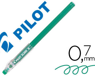 stylo-bille-pilot-kleer-encre-effacable-pointe-moyenne-coloris-vert