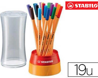 feutre-stabilo-color-parade-point-88-corps-hexagonal-twister-pointe-gain-e-m-tal-0-4mm-corps-hexagonal-twister-tui-19u