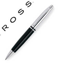 stylo-bille-cross-calais-fini-bicolore-attributs-chrom-s-poli-laqu-brillant-noir-contient-1-recharge-encre-noire