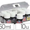 PEINTURE LEFRANC BOURGEOIS VIT RAIL VERRE PLASTIQUE RODHO D CÉRAMIQUE MÉTAL COLORIS ASSORTIS SET 10 FLACONS 50ML PEINTURE LEFRANC BOURGEOIS VIT RAIL VERRE PLASTIQUE RODHO D CÉRAMIQUE MÉTAL COLORIS ASSORTIS SET 10 FLACONS 50ML